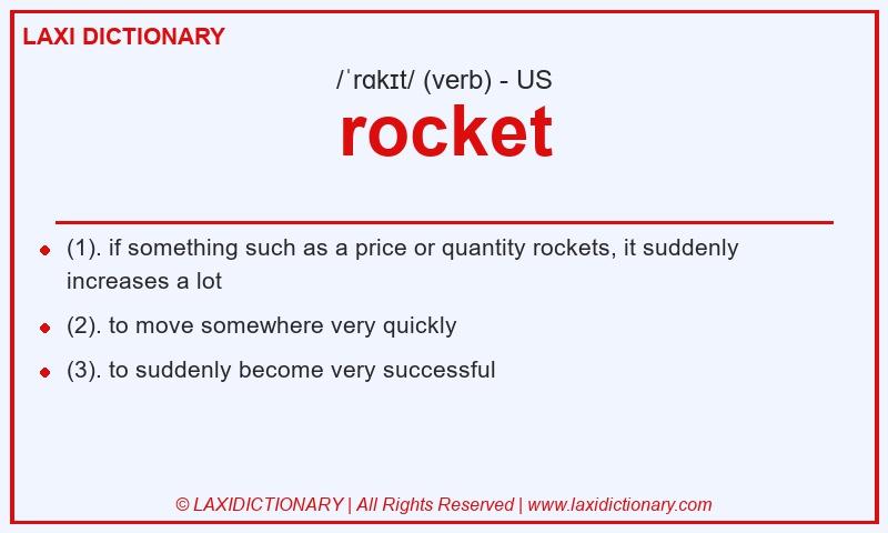 Definition rocket in American English