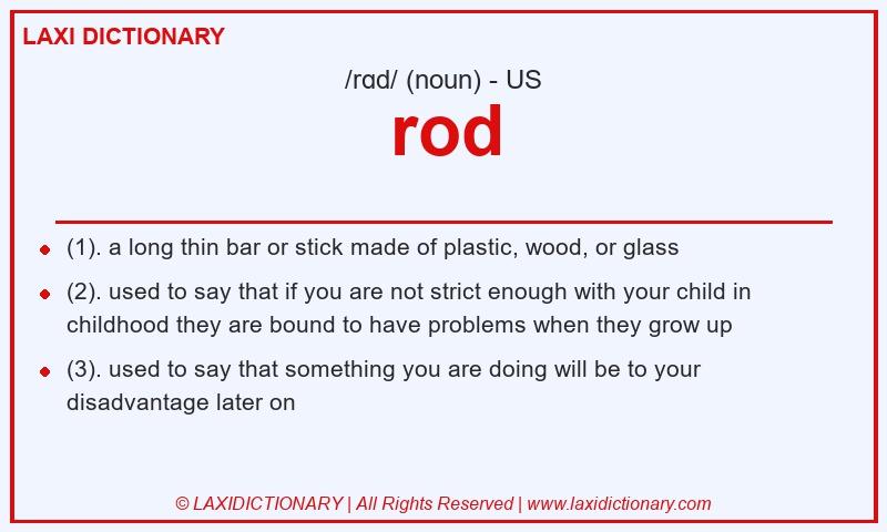 Definition rod in American English