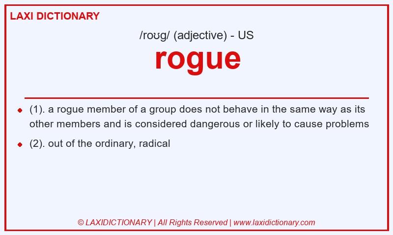 Definition rogue in American English
