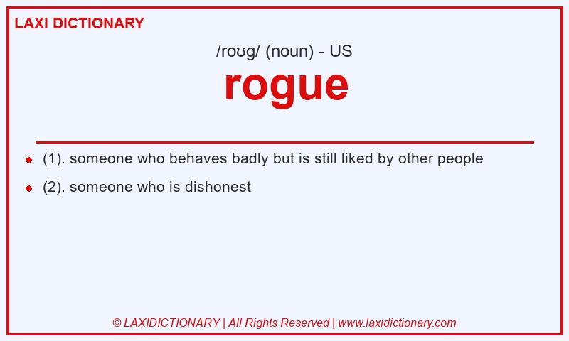 Definition rogue in American English