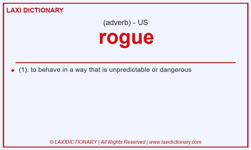 Definition rogue in American English