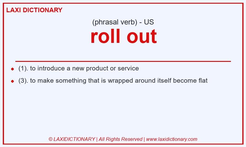 Definition roll out in American English