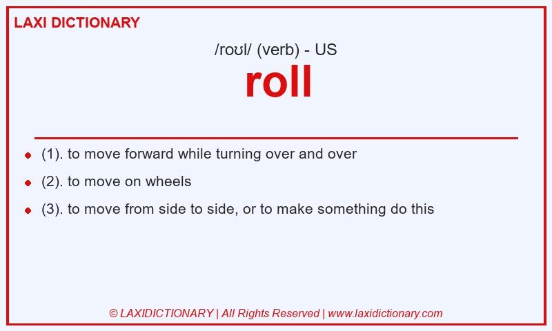 Definition roll in American English