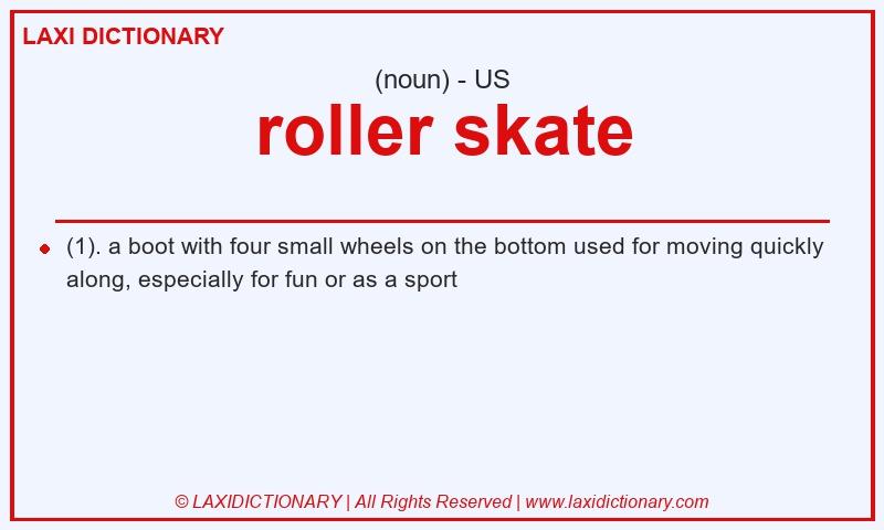 Definition roller skate in American English