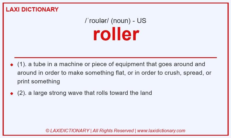 Definition roller in American English