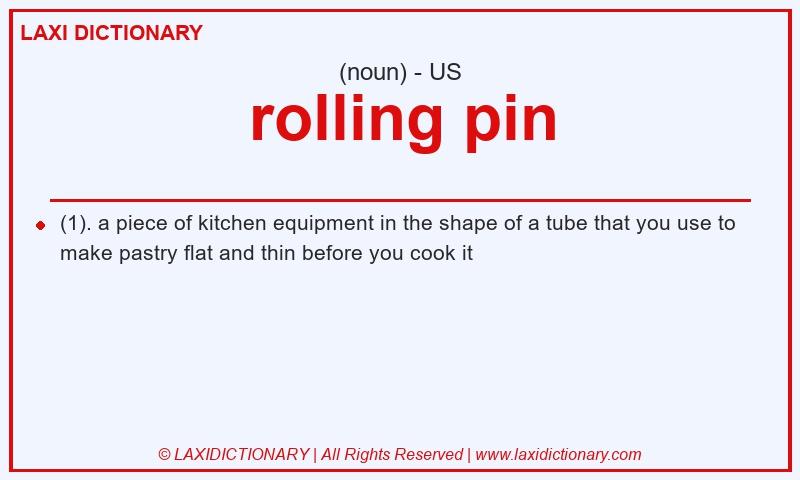 Definition rolling pin in American English