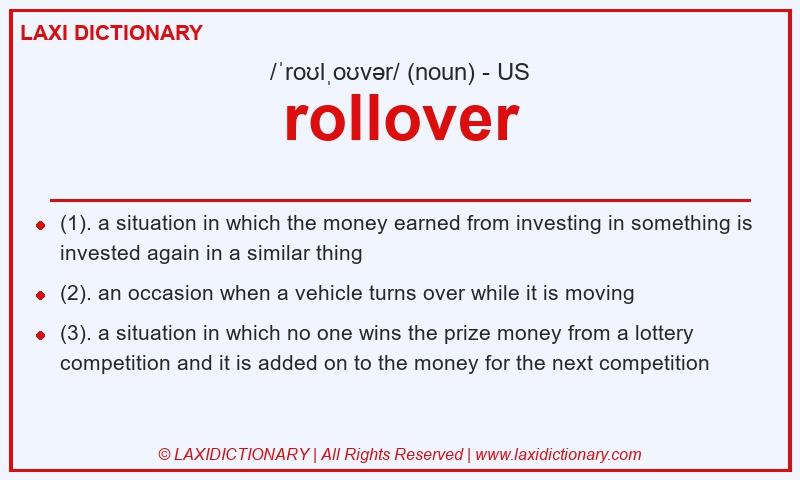 Definition rollover in American English