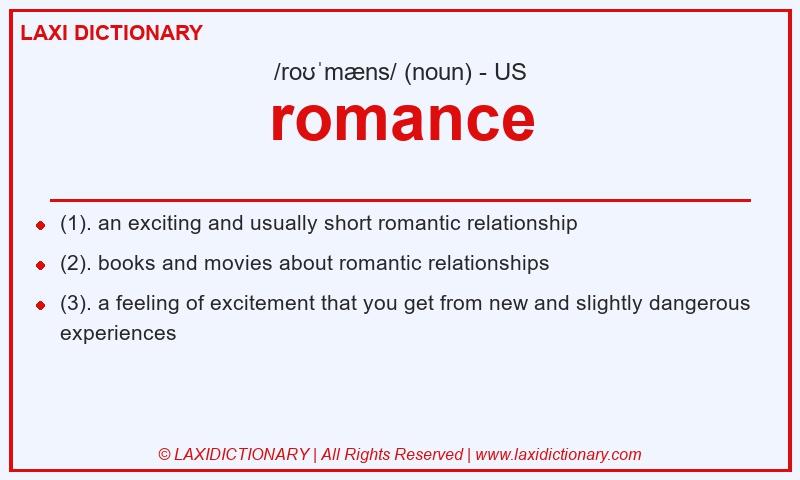 Definition romance in American English