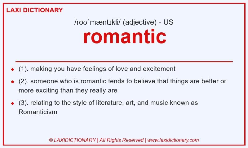 Definition romantic in American English