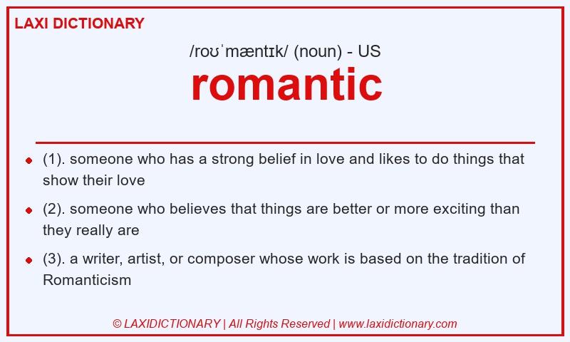 Definition romantic in American English