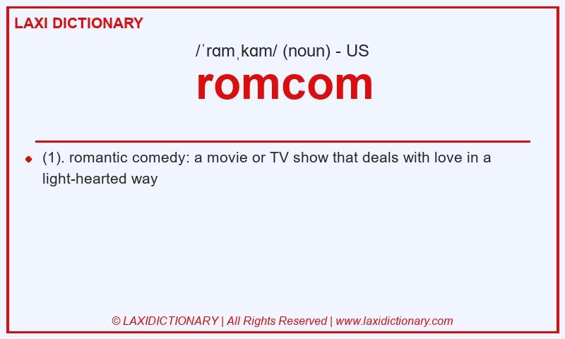 Definition romcom in American English