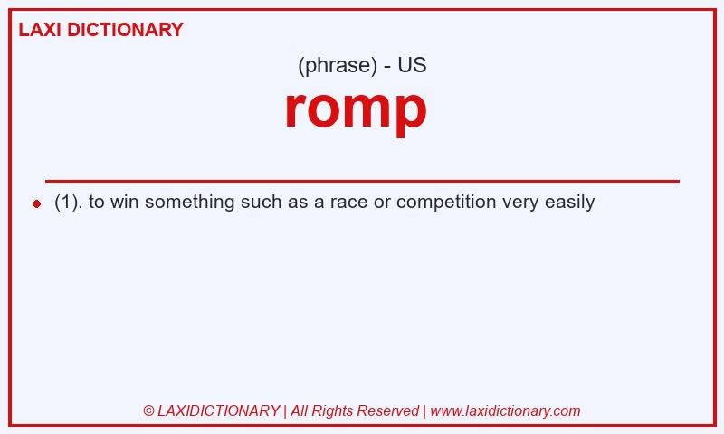 Definition romp in American English