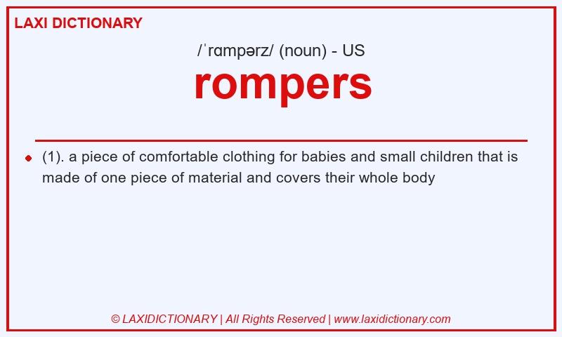 Definition rompers in American English