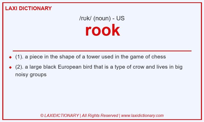 Definition rook in American English