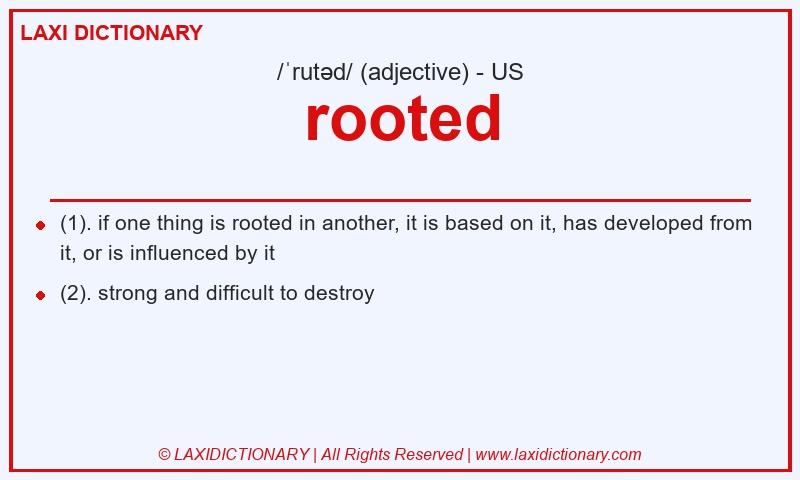 Definition rooted in American English