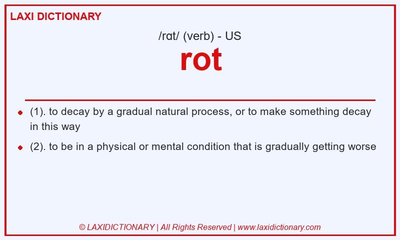 Definition rot in American English