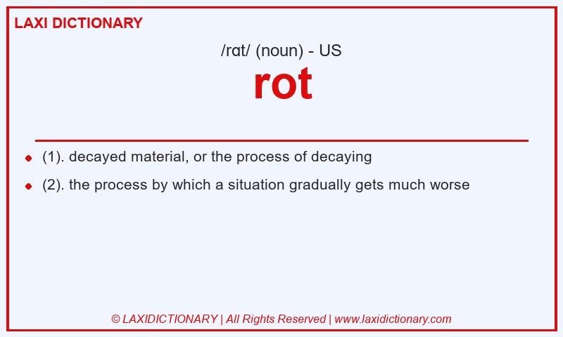Definition rot in American English