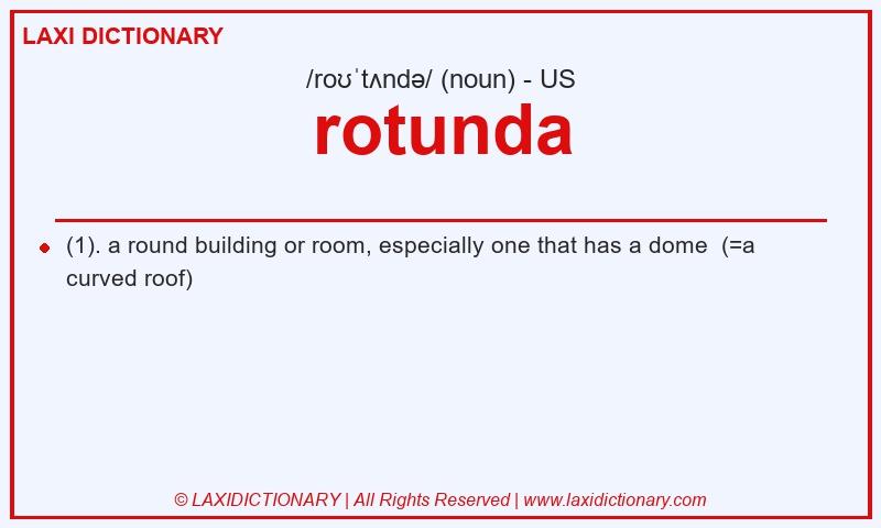 Definition rotunda in American English