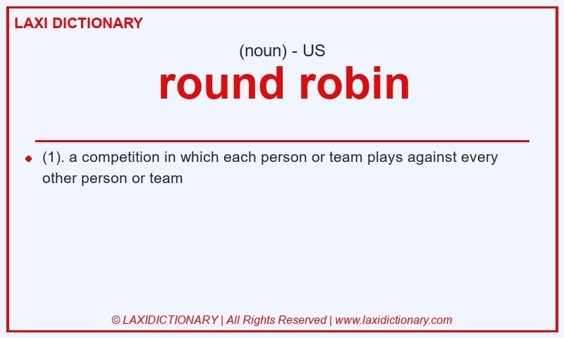 Definition round robin in American English
