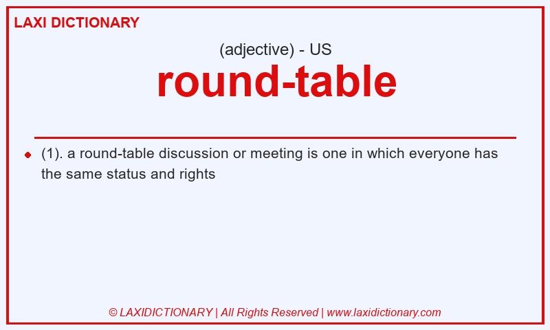 Definition round-table in American English