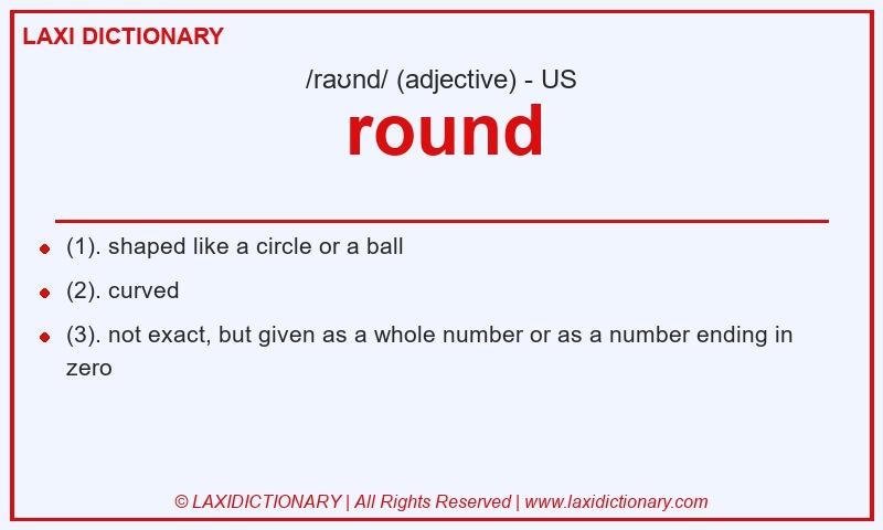 Definition round in American English