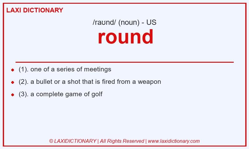 Definition round in American English