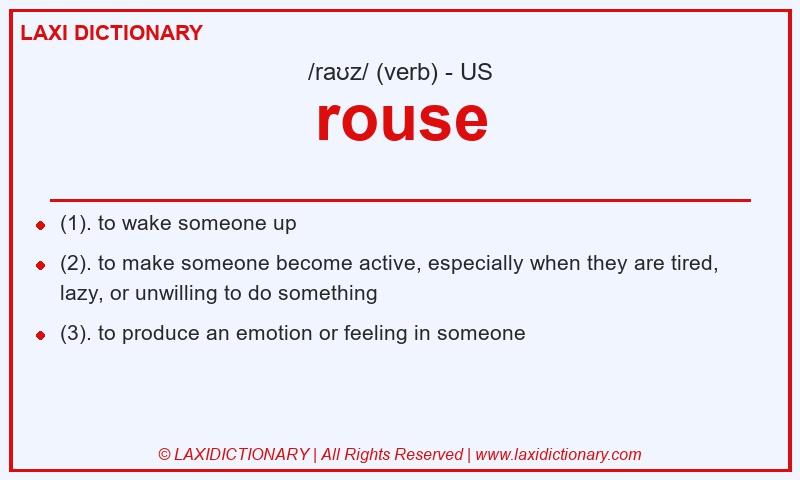 Definition rouse in American English
