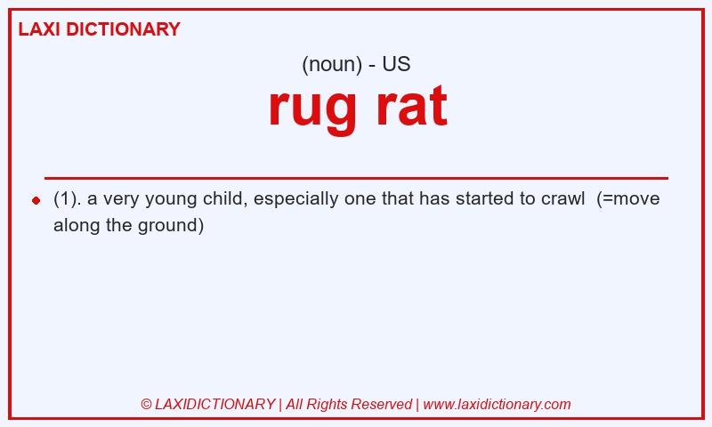 Definition rug rat in American English