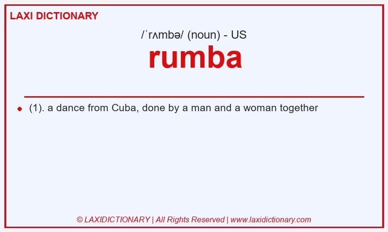 Definition rumba in American English