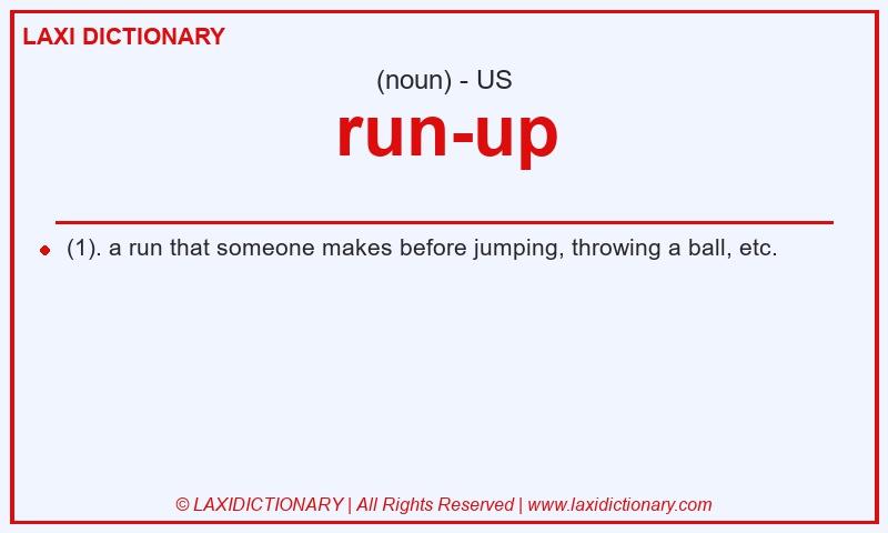 Definition run-up in American English