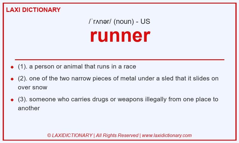 Definition runner in American English