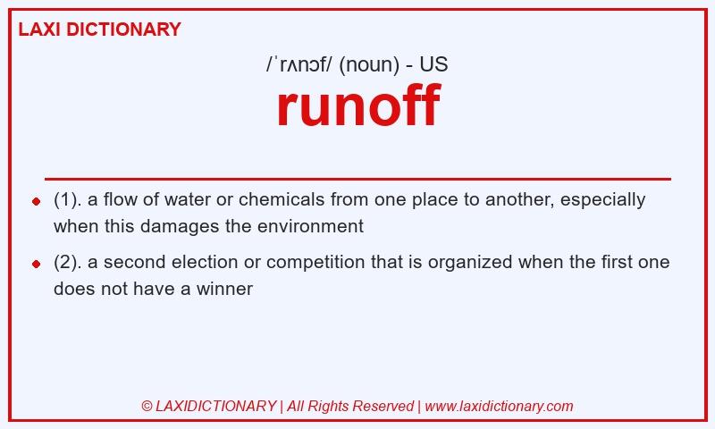 Definition runoff in American English