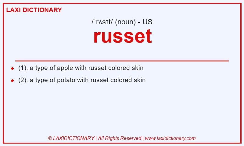 Definition russet in American English