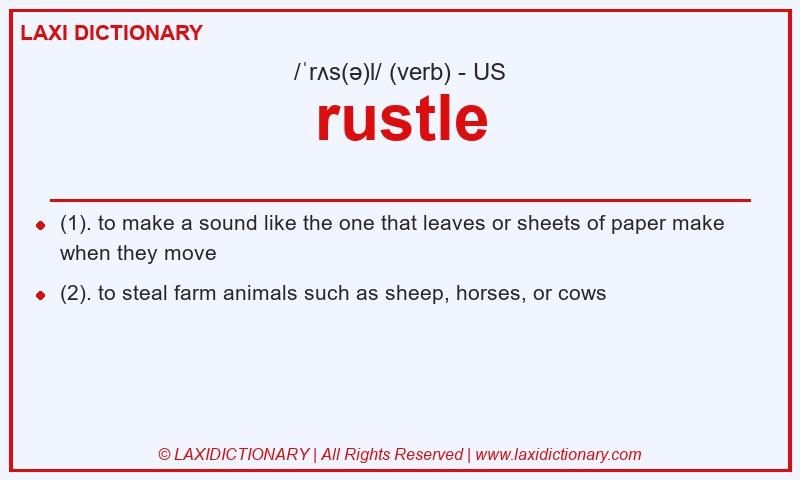 Definition rustle in American English