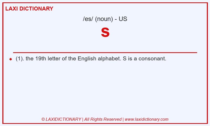 Definition s in American English