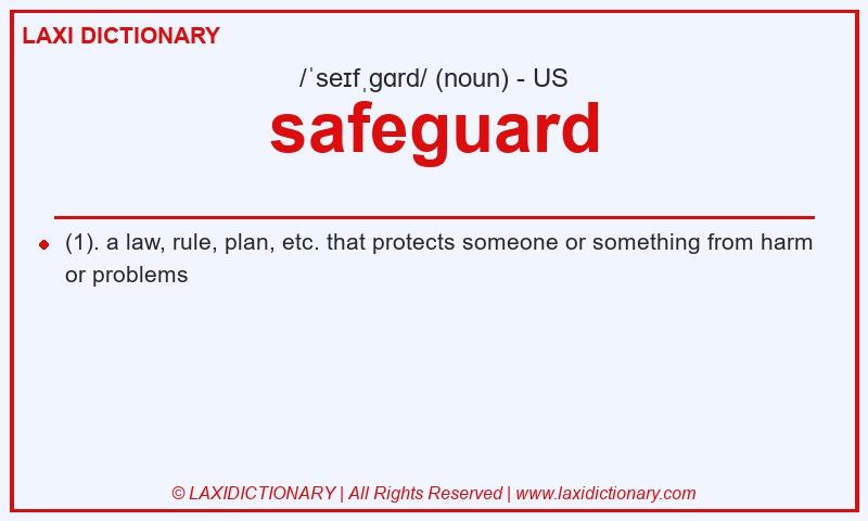 Definition safeguard in American English