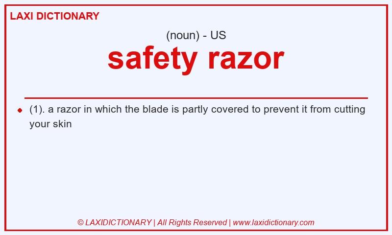 Definition safety razor in American English