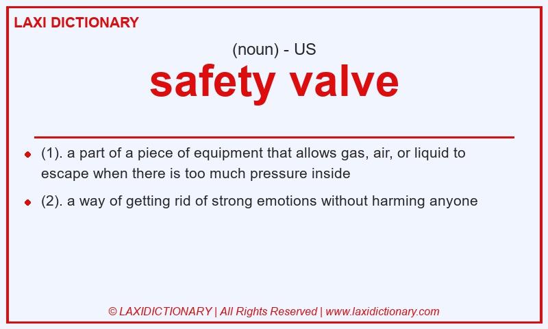 Definition safety valve in American English