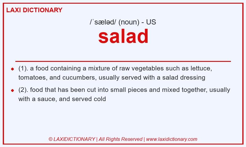Definition salad in American English