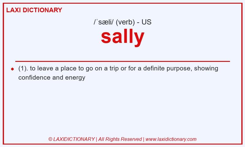 Definition sally in American English
