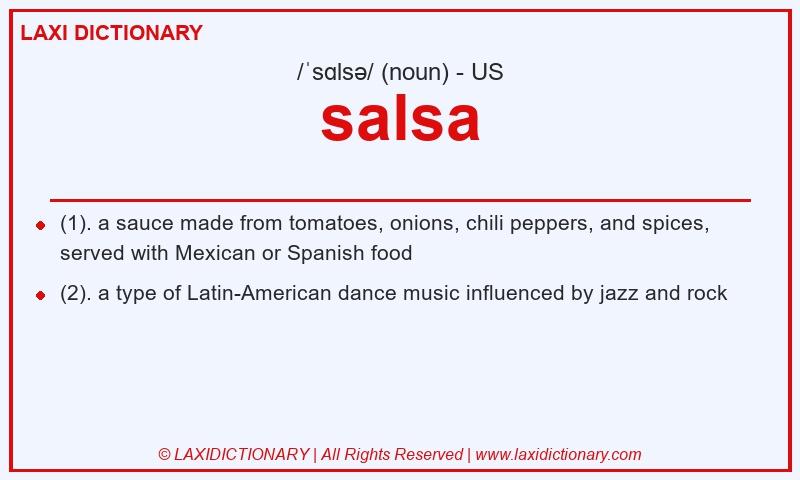 Definition salsa in American English