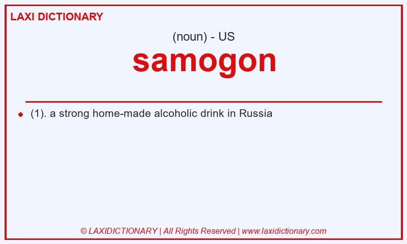 Definition samogon in American English