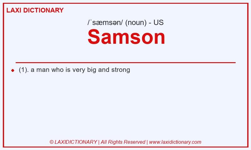 Definition Samson in American English