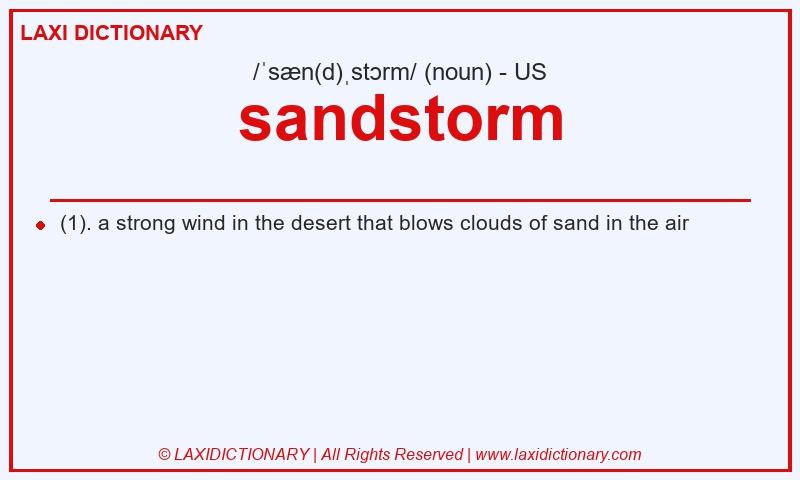 Definition sandstorm in American English