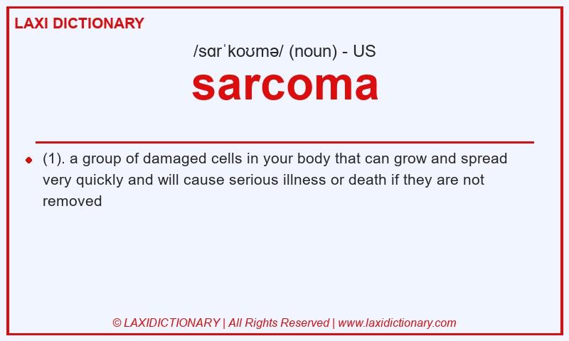 Definition sarcoma in American English
