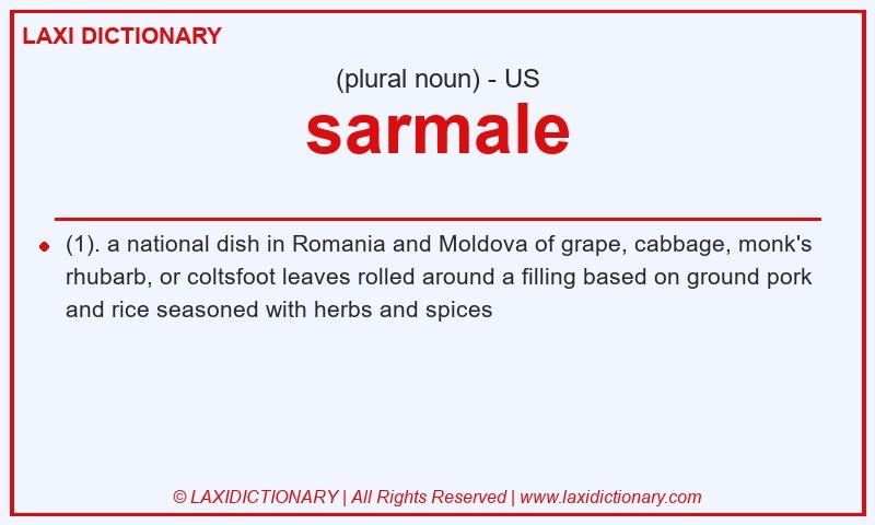 Definition sarmale in American English
