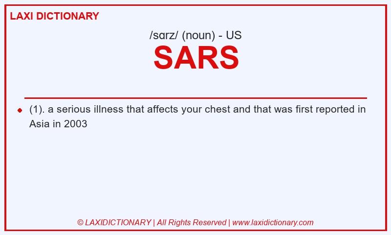 Definition SARS in American English