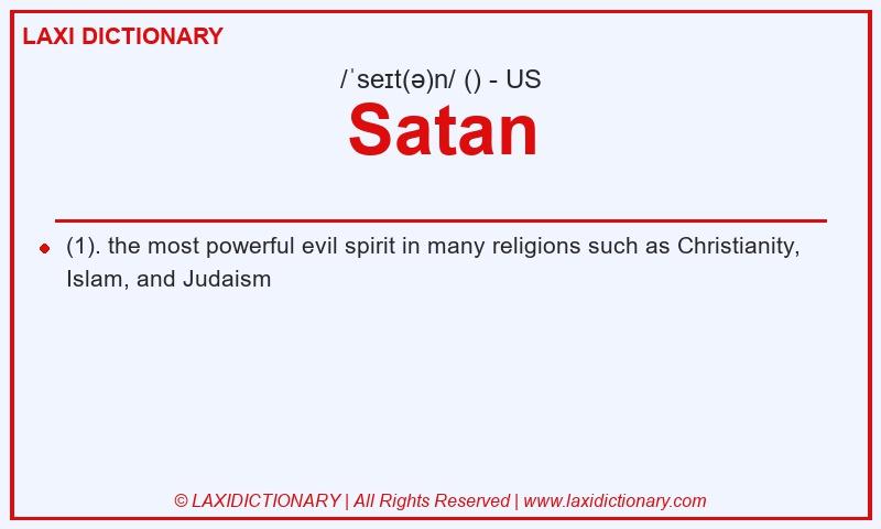Definition Satan in American English