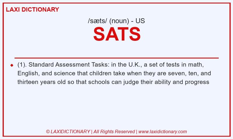 Definition SATS in American English