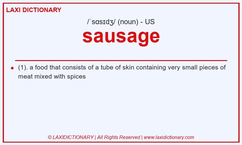 Definition sausage in American English